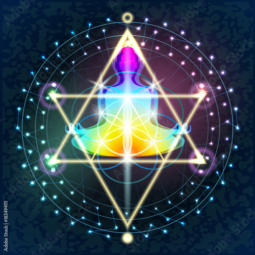 Sacred Geometry Buddha
