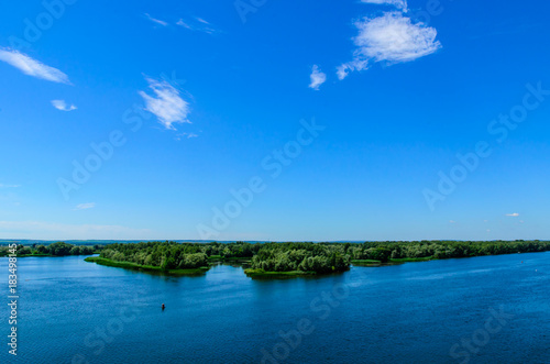 View on a river Dnieper on summer