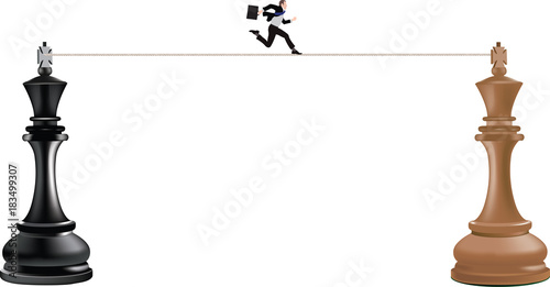 correre tra re nero e re bianco