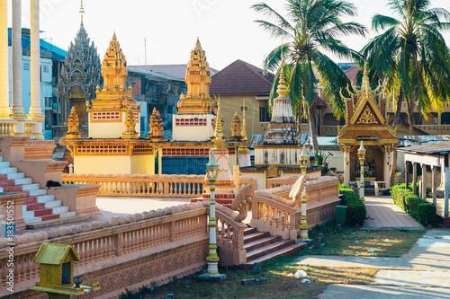 Fényképezés Krong Kracheh Pagoda in Kratie city, Cambodia.