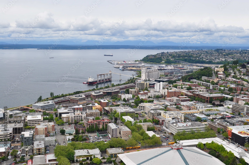 Aerial View of Seattle, United States