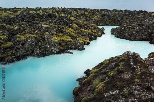 Iceland, Blue lagoon. Natural geothermal spa