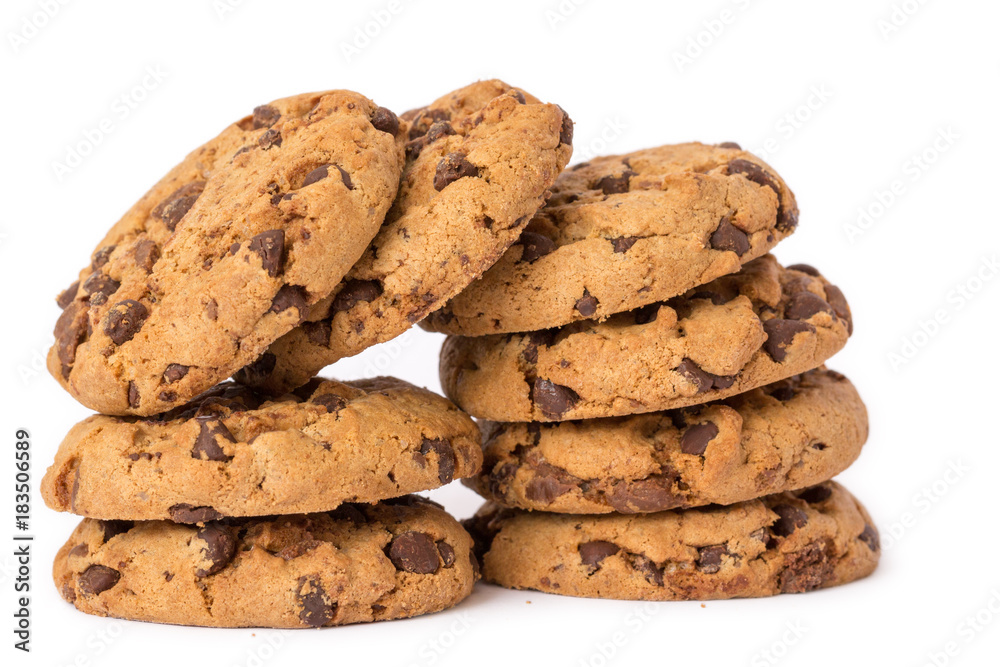 pile of delicious chocolate chip cookies pile of delicious chocolate chip cookies