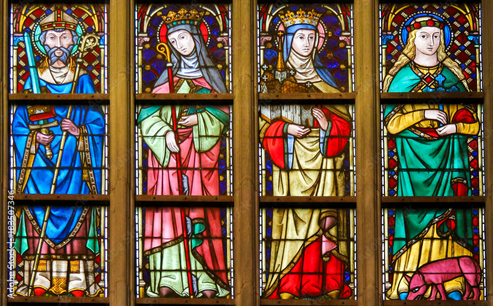 Stained Glass - Catholic Saints