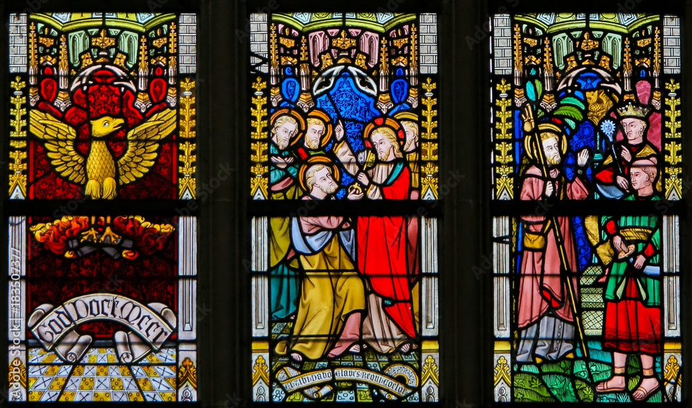 Stained Glass in the Cathedral of Ghent Stained Glass in the Cathedral of Ghent