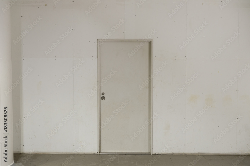 sidewalk by street wall & door sidewalk by street wall & door