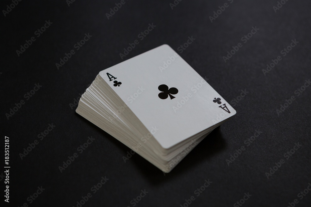 Close-up of card deck Close-up of card deck