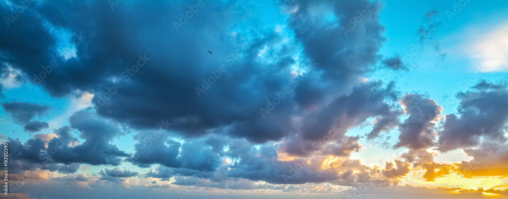 Fototapeta premium Dark clouds in the sky