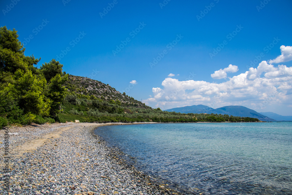 Fototapeta premium beautiful wild beach in Greece