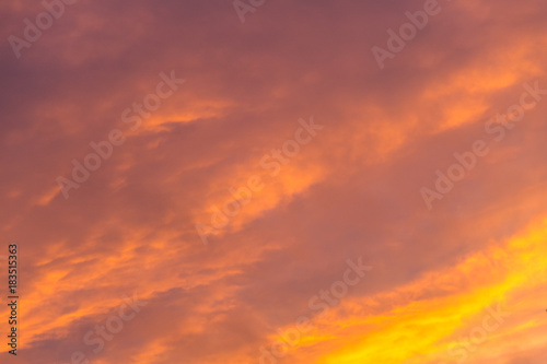 Beautiful sunset sky © olyasolodenko