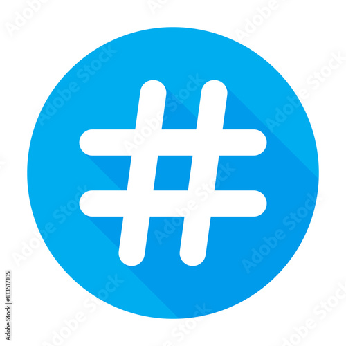 Hashtags Icon Flat