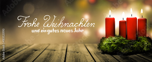 Frohe Weihnachten und ein gutes neues Jahr