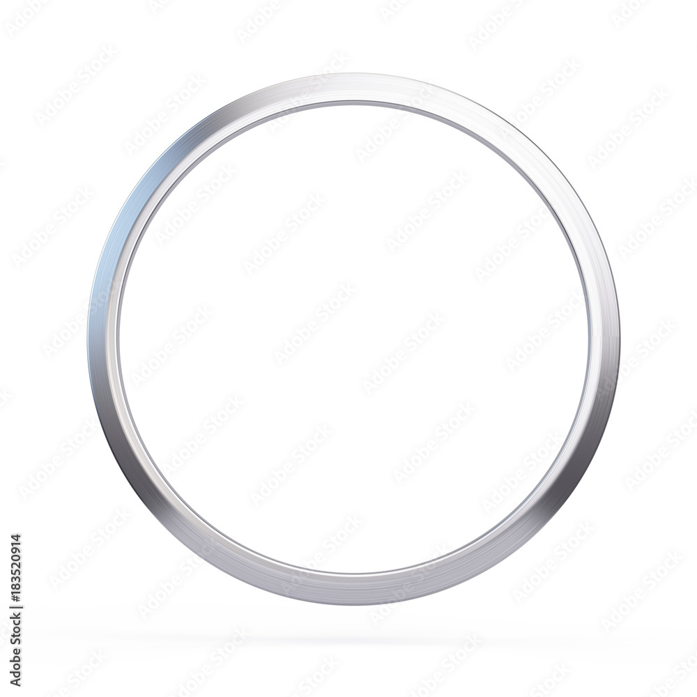 Metall ring isolated on white background - 3d illustration Metall ring isolated on white background - 3d illustration