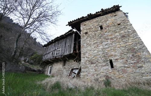 abandoned stable in northern Italy in the place called CARNIA ne photo