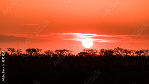 Sunset in Kruger National Park