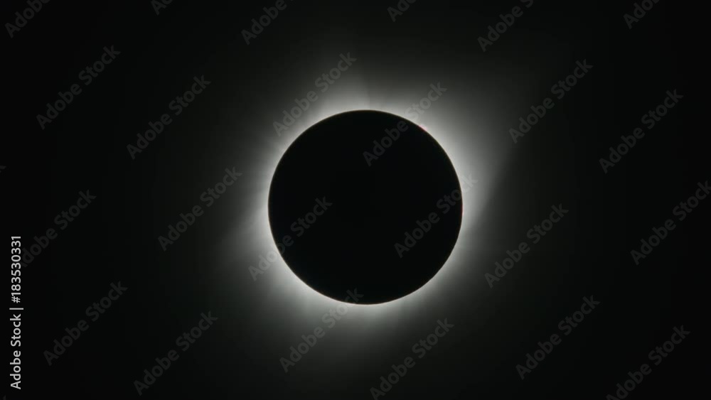 Total solar eclipse in sky / Driggs, Idaho, United States