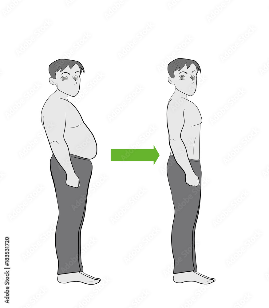 man before and after weight loss. Perfect body symbol. Successful diet and fitness concept. Ideal for gyms, health and sport magazines. man before and after weight loss. Perfect body symbol. Successful diet and fitness concept. Ideal for gyms, health and sport magazines.