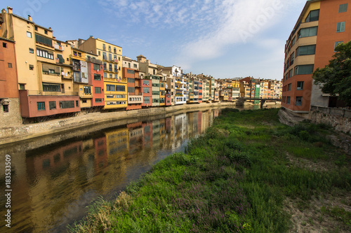 Girona cityscape, northern Spain - looking out over the Onyar river © Nieuwenkampr
