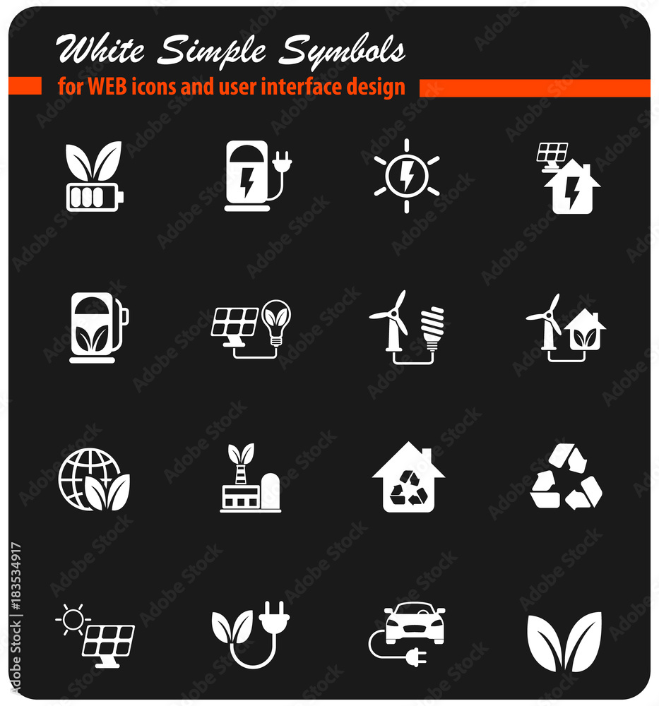alternative energy icon set alternative energy icon set