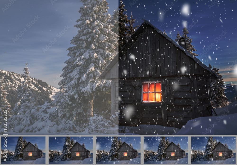 Animated Snowfall GIF Creator Stock Template | Adobe Stock
