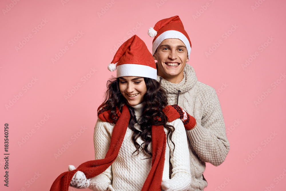 2127745 man hugs a woman by the shoulders, a couple, emotions, new year