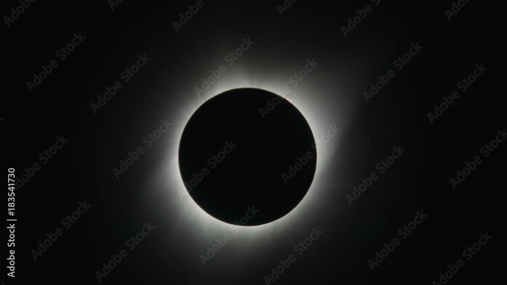 Total solar eclipse in sky / Driggs, Idaho, United States