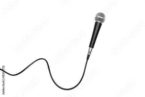 Microphone isolated on white background
