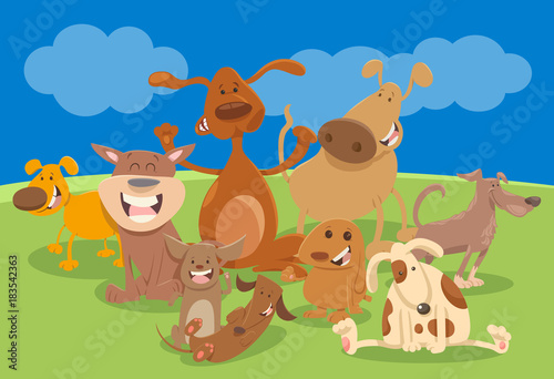 dogs and puppies cartoon characters