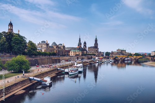 The ancient city of Dresden, Germany. Historical and cultural center of Europe.