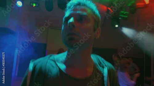 A young man under the influence of drugs