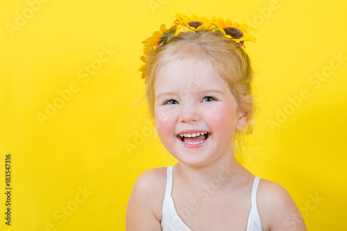 Beautiful little happy girl