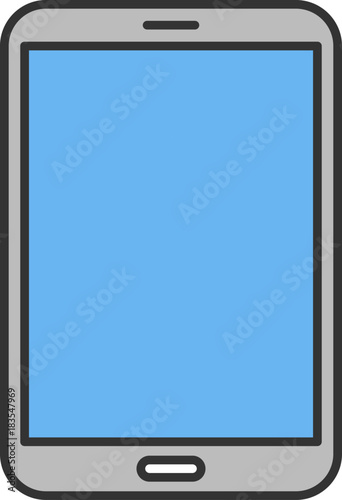 Tablet computer color icon