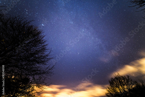 Night sky over Cumberland Lodge photo