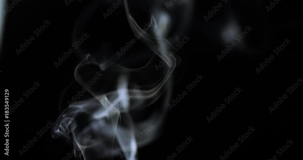 White tobacco smoke line cloud on black background 4k slow-motion video with copy space. Smoking wave floating steaming: cigarette, cigar, vaping, pipe. Nicotine addiction White tobacco smoke line cloud on black background 4k slow-motion video with copy space. Smoking wave floating steaming: cigarette, cigar, vaping, pipe. Nicotine addiction