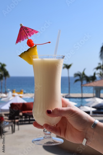 Pina colada in Cabo San Lucas
