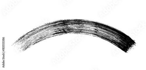 make-up cosmetic mascara brush stroke on white. Vector