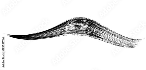 make-up cosmetic mascara brush stroke on white. Vector