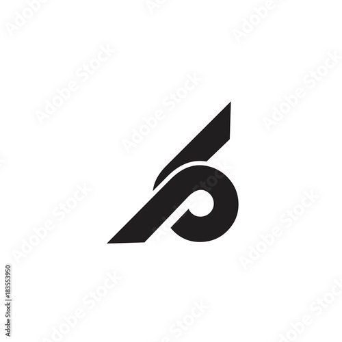 initial letter bp logo vector