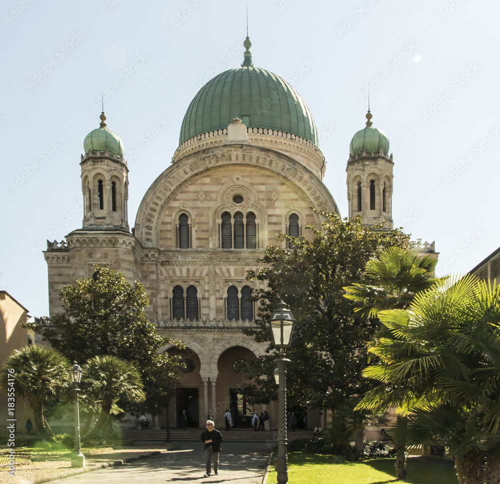 Fototapeta premium Tempio Maggiore, The Great Jewish Synagogue of Florence, Italy
