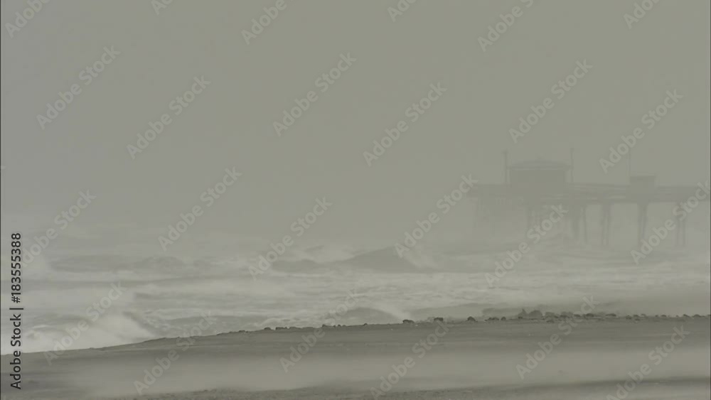 An angry ocean during a hurricane An angry ocean during a hurricane