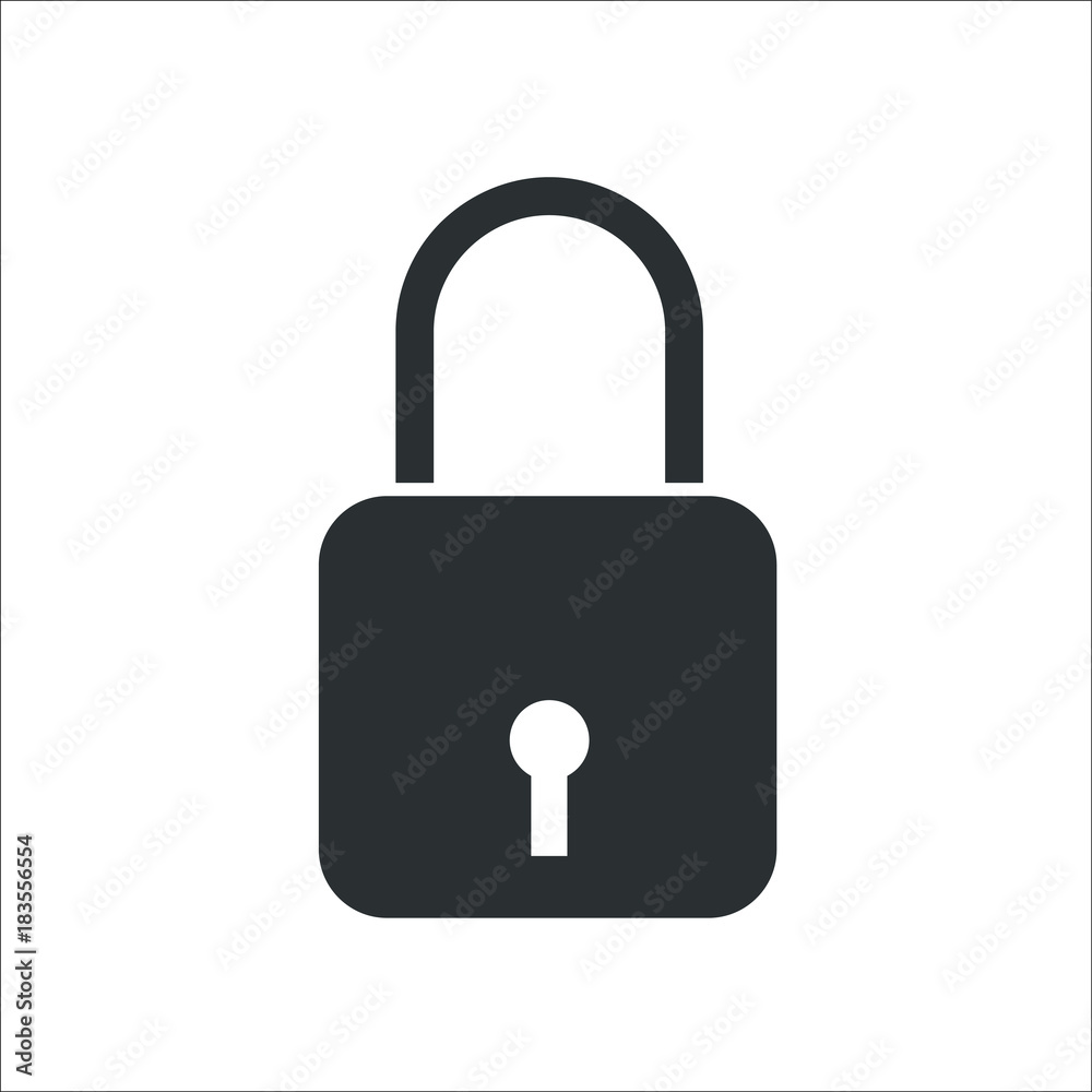Lock icon. Vector Illustration Lock icon. Vector Illustration