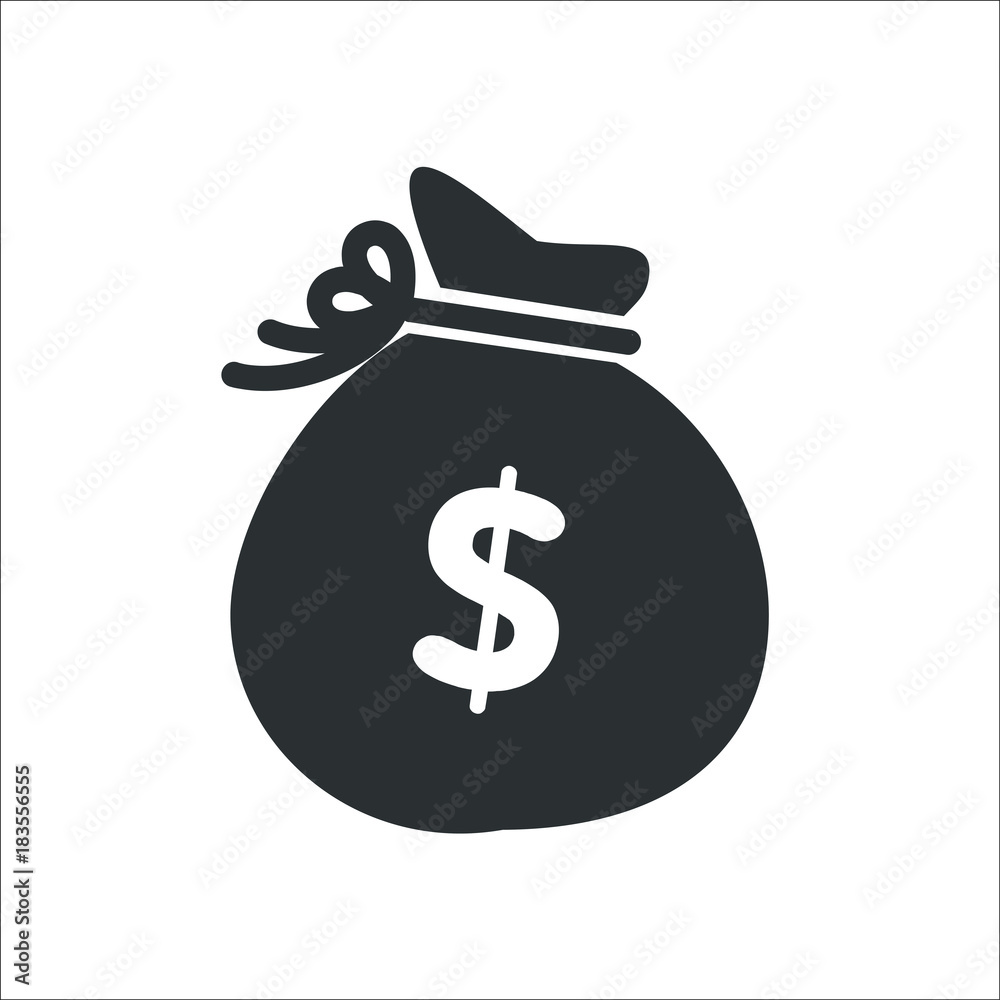 Money bag icon. Vector Illustration Money bag icon. Vector Illustration