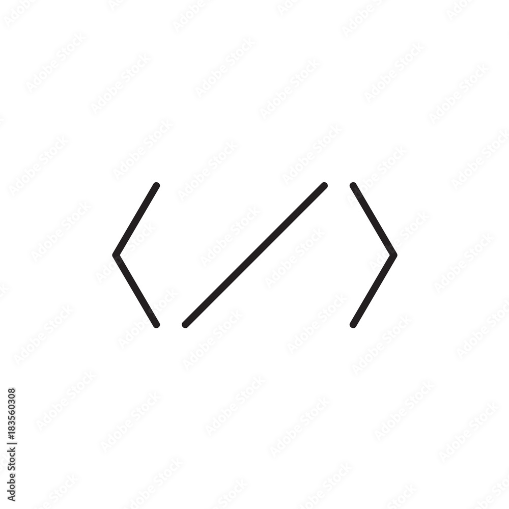 Code icon Vector illustration, EPS10 Code icon Vector illustration, EPS10
