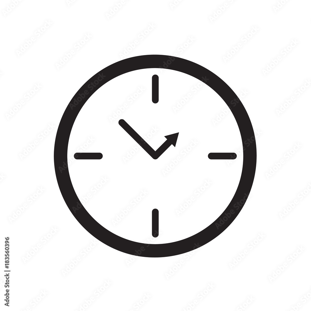 Clock icon Vector illustration, EPS10 Clock icon Vector illustration, EPS10