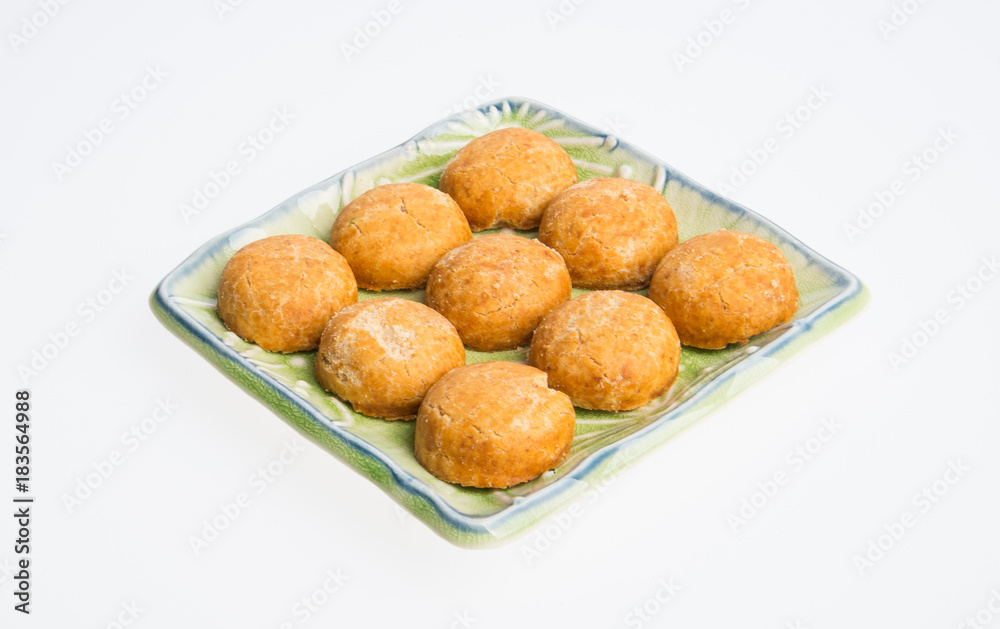 Peanut Cookies or Rounded Peanut Cookies on a background. Peanut Cookies or Rounded Peanut Cookies on a background.