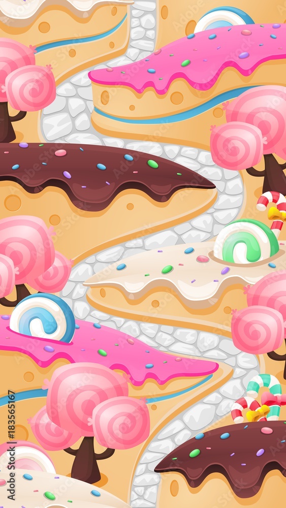 Candy Land Video Game Level Map Candy Land Video Game Level Map