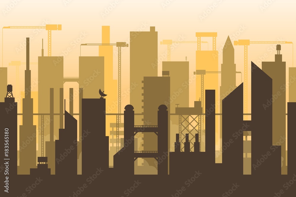 City Skyline Game Background