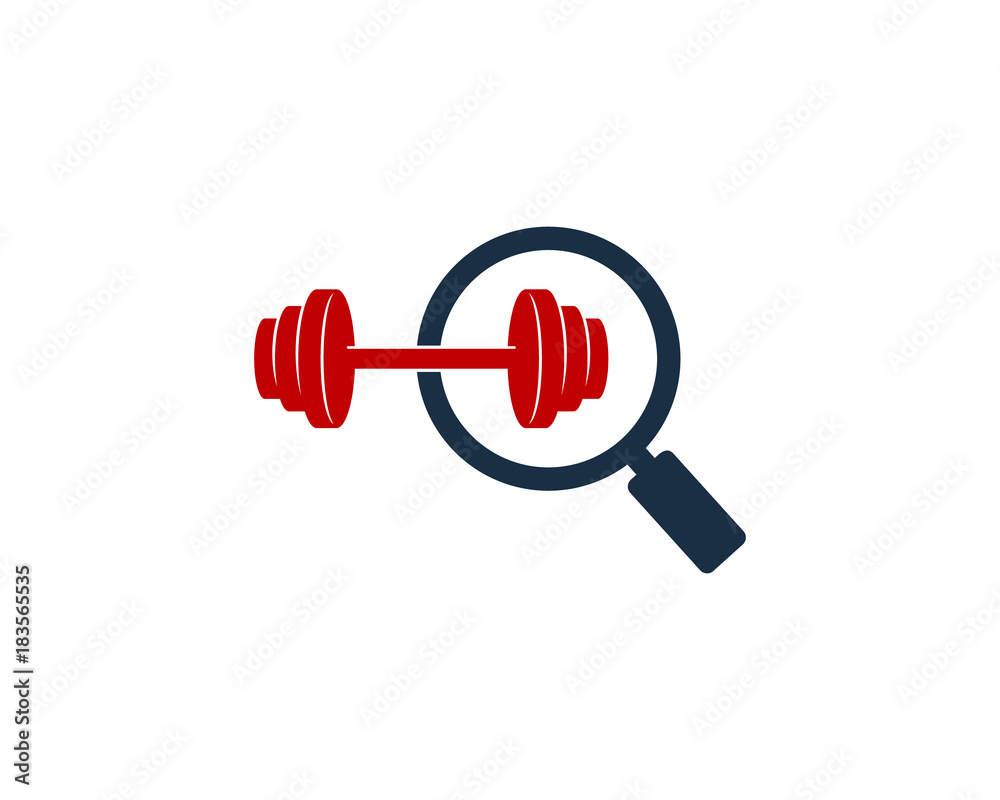 Find Barbell Icon Logo Design Element Find Barbell Icon Logo Design Element