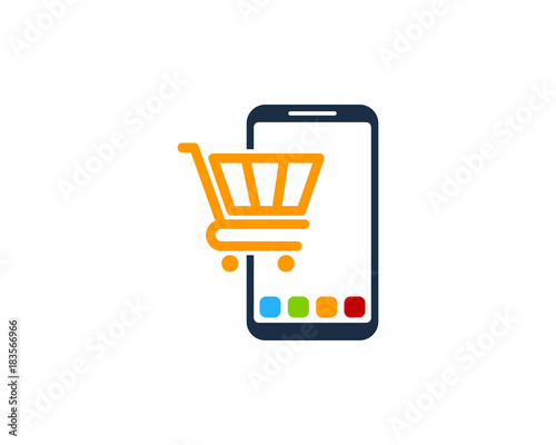 Smartphone Shop Icon Logo Design Element