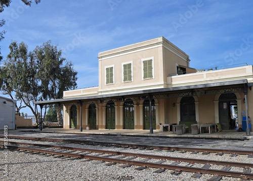 old fashioned railway station